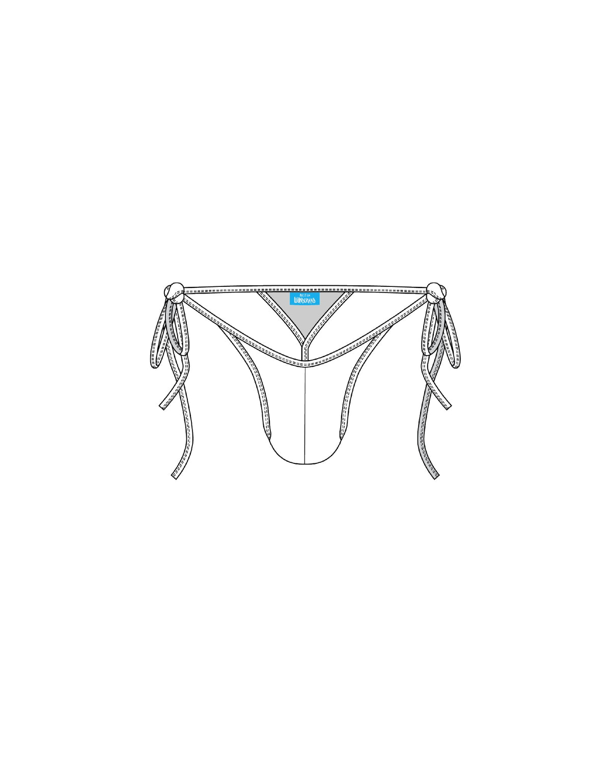 AW WEARABLE ART - SIDE TIE THONG DEPOSIT (CRYSTALBUTT) DROP 2!